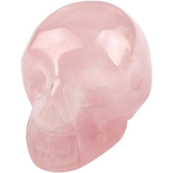 1 Inch Assorted Crystal Skull Sculpture Set of 5, Hand Carved Gemstone Statue - Picture 4 of 6